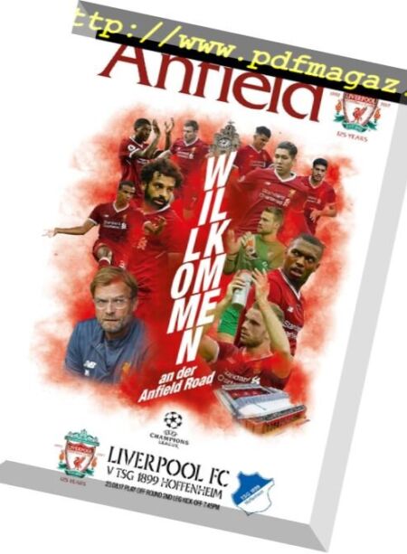 Liverpool FC v TSG 1899 Hoffenheim – 23 August 2017 Cover
