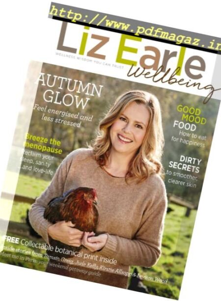 Liz Earle Wellbeing – Autumn 2017 Cover