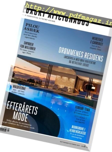 Luxury Aficionados – September-October 2017 Cover