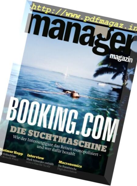 Manager Magazin – August 2017 Cover