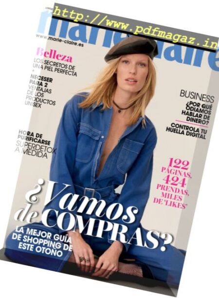 Marie Claire Spain – Septiembre 2017 Cover