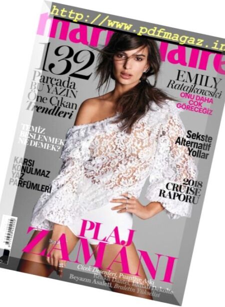 Marie Claire Turkey – Temmuz 2017 Cover