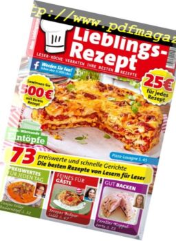 Mein Lieblingsrezept – Oktober 2017