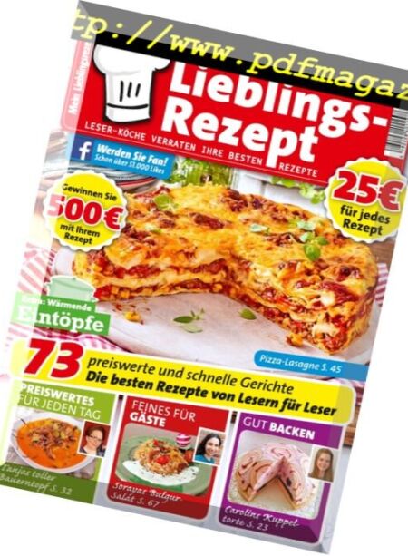 Mein Lieblingsrezept – Oktober 2017 Cover