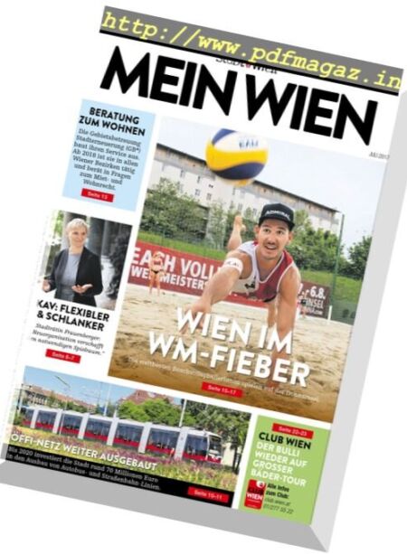 Mein Wien – Juli 2017 Cover