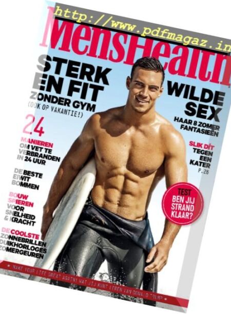 Men’s Health Netherlands – Augustus 2017 Cover