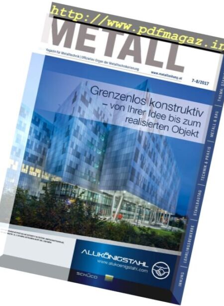 Metall – Juli-August 2017 Cover