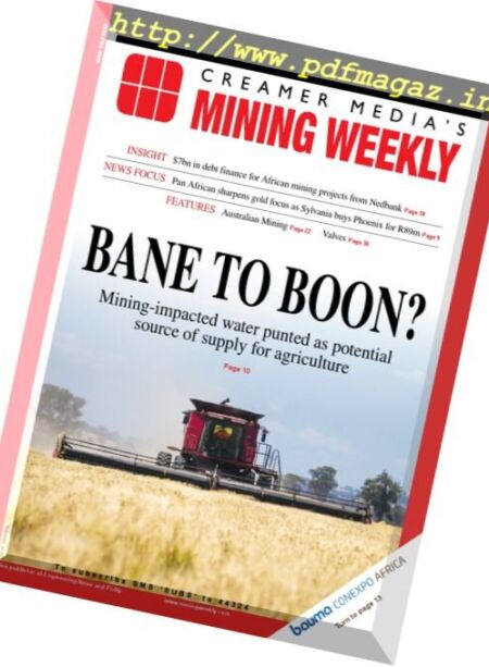 Mining Weekly – 11 August 2017 Cover