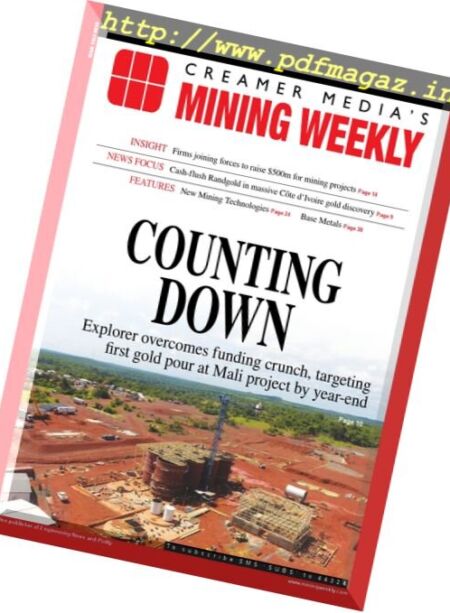 Mining Weekly – 18 August 2017 Cover