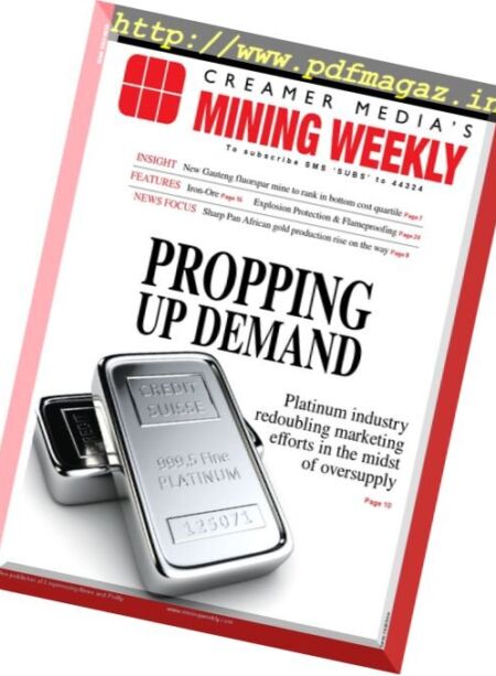 Mining Weekly – 28 July – 3 August 2017 Cover