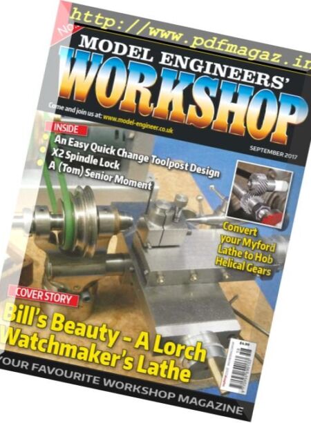 Model Engineers’ Workshop Magazine – September 2017 Cover