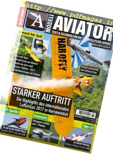 Modell Aviator – September 2017 Cover