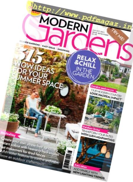 Modern Gardens – August 2017 Cover