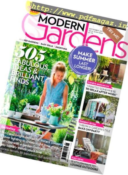 Modern Gardens – September 2017 Cover