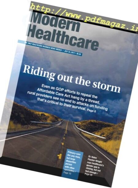 Modern Healthcare – 24 July 2017 Cover