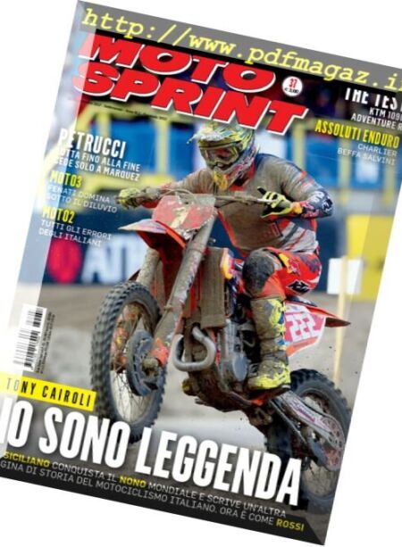 Moto Sprint – 12-18 Settembre 2017 Cover