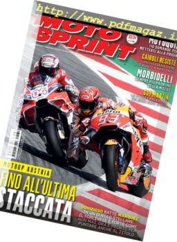 Moto Sprint – 15-28 Agosto 2017