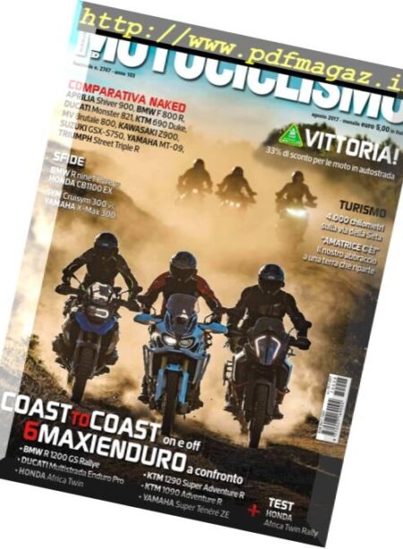 Motociclismo Italia – Agosto 2017 Cover
