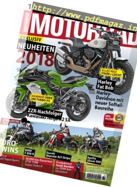 Motorrad – 1 September 2017 Cover