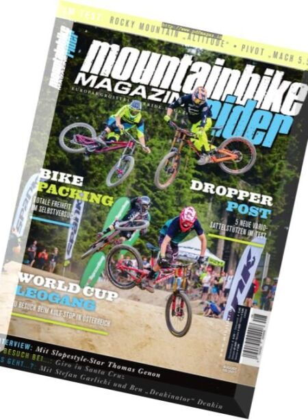 Mountainbike Rider Magazine – August 2017 Cover