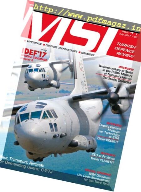 MSI Turkish Defence Review – Issue 41, July 2017 Cover
