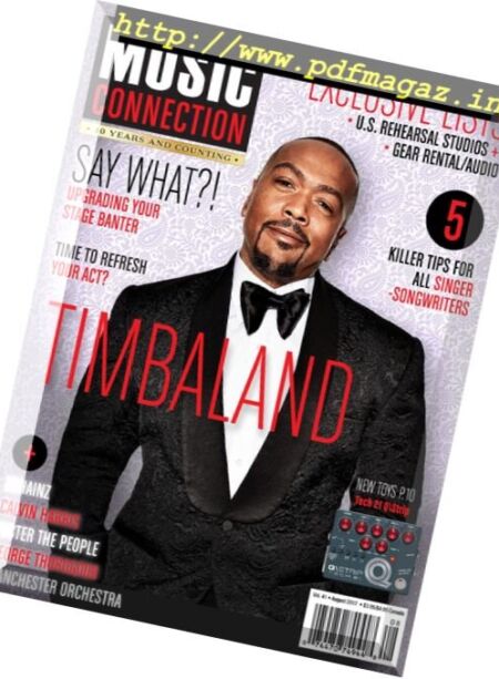 Music Connection – August 2017 Cover