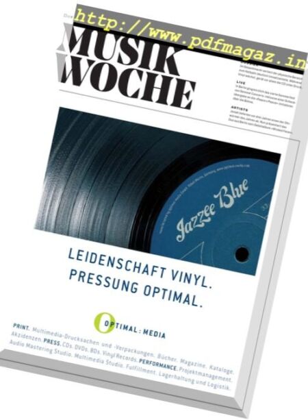 Musikwoche – 28 Juli 2017 Cover