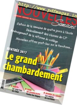 Nouvelles Semaine – 21 au 27 Juillet 2017