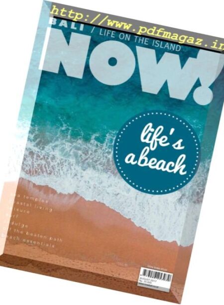 Now! Bali – August 2017 Cover
