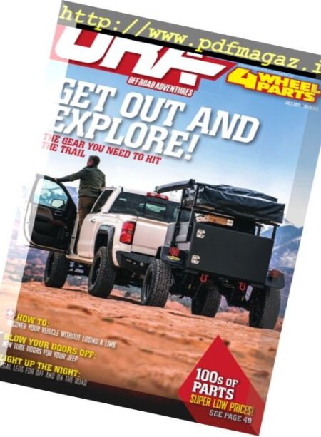 Off-Road Adventures – July 2017 Cover