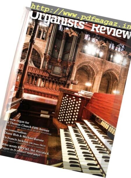 Organists’ Review – September 2017 Cover