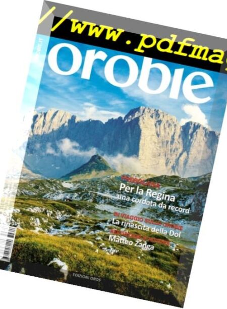 Orobie – Luglio 2017 Cover