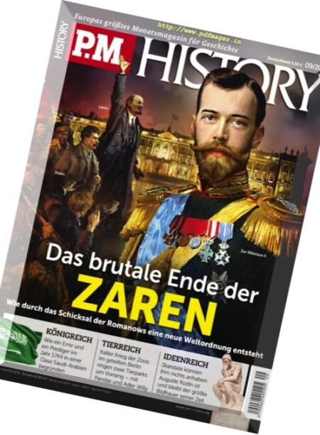 P.M. History – September 2017 Cover