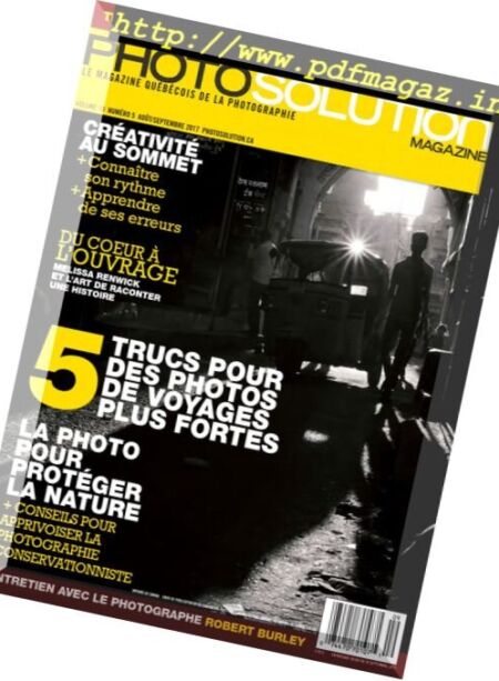 Photo Solution – Aout-Septembre 2017 Cover