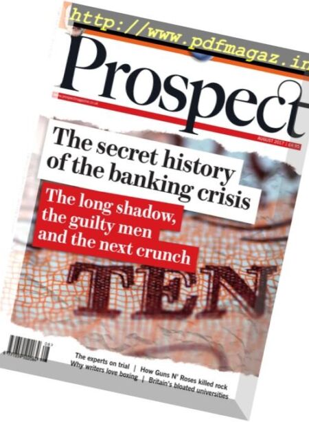 Prospect Magazine – August 2017 Cover