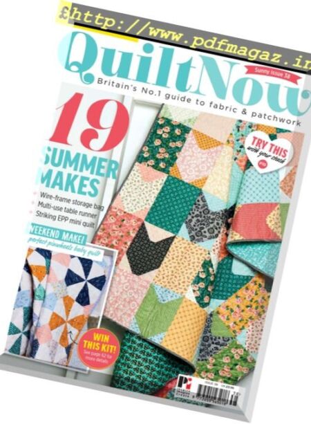 Quilt Now – Issue 38, 2017 Cover