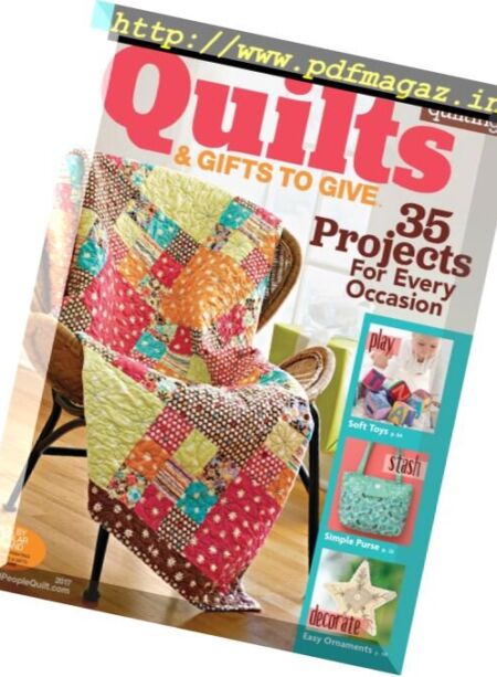 Quilts and Gifts to Give – 2017 Cover