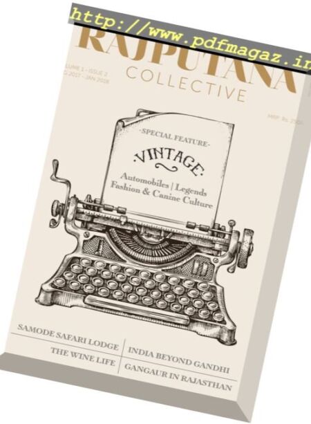 Rajputana Collective – August 2017 – January 2018 Cover
