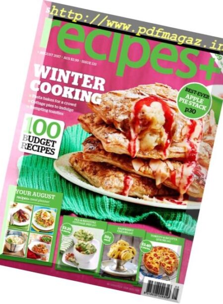 recipes+ Australia – August 2017 Cover