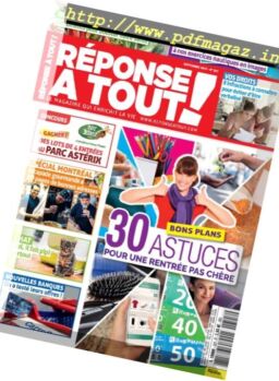 Reponse A Tout – Septembre 2017