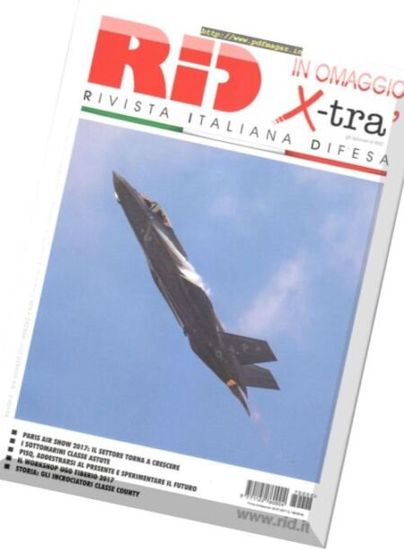 Rivista Italiana Difesa – Agosto 2017 Cover