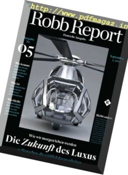 Robb Report Germany – September 2017