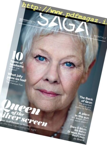 Saga Magazine – September 2017 Cover