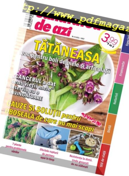 Sanatatea de azi – Septembrie 2017 Cover