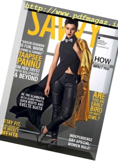 Savvy – August 2017 Cover