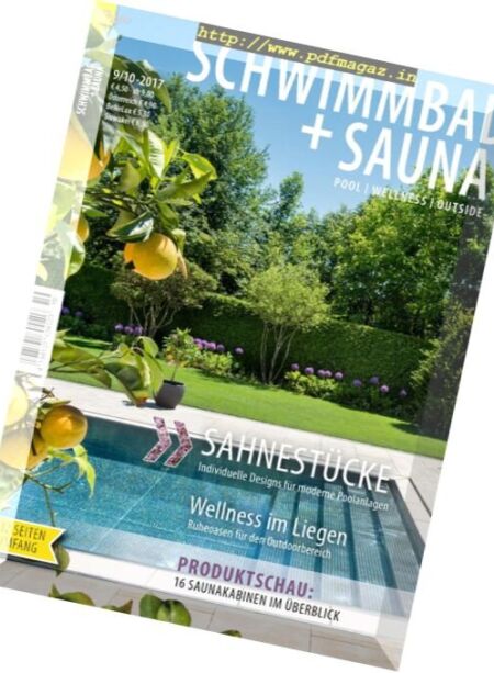 Schwimmbad + Sauna – September-Oktober 2017 Cover