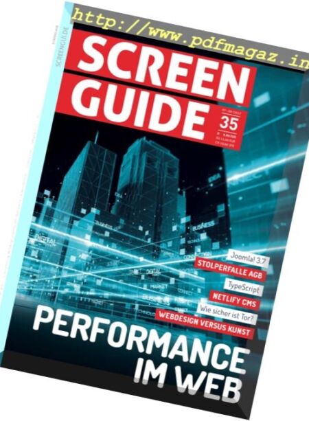 Screenguide Germany – Juli – September2017 Cover