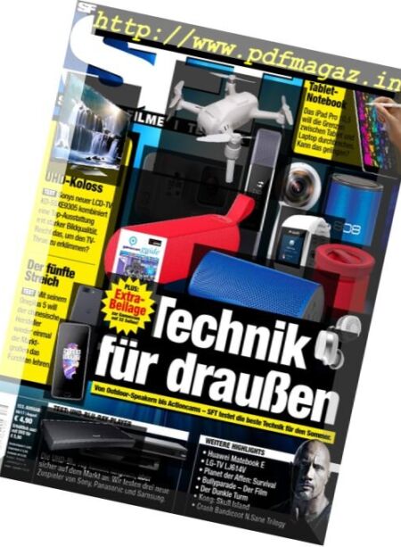 SFT – Spiele Filme Technik – August 2017 Cover