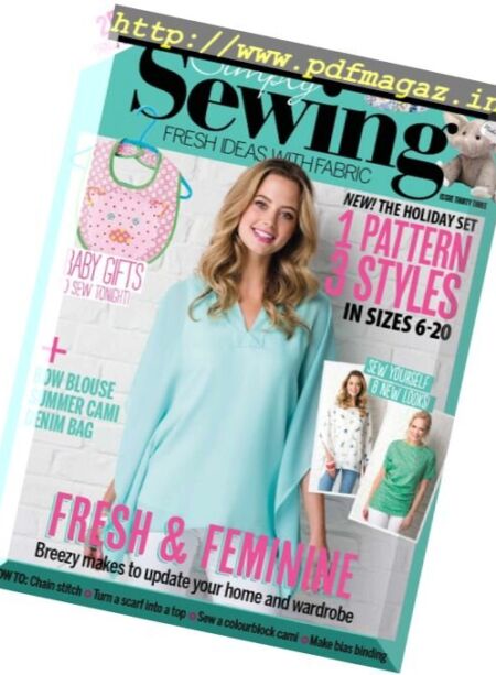 Simply Sewing – Issue 33 2017 Cover