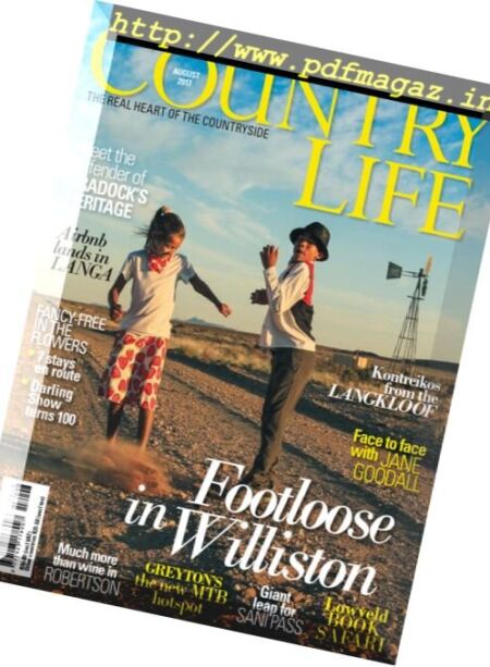 South African Country Life – August 2017 Cover